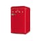 Commercial Cool 4.0 Cu. Ft. Refrigerator With Freezer, Vintage Style Refrigerator, Red CCRR4LR - alternate 4